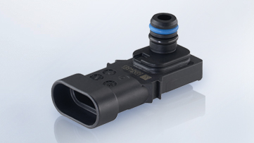 Il sensore pressione aria collettore (MAP) e il sensore pressione/temperatura aria collettore (T-MAP) misurano la pressione dell'aria nel collettore di aspirazione dietro alla valvola a farfalla per determinare l'apporto d'aria.